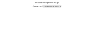 Menus with React