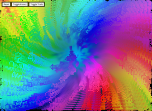 Vibecoding Test - Psychedelic Game of Life