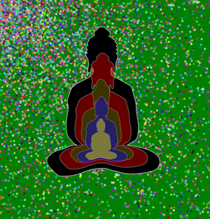 Fork of Fork of Fork of Fork of Buddha in colors -overlapping Buddha