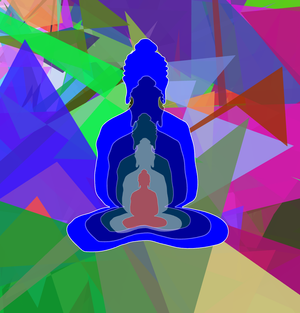 Fork of Fork of Fork of Fork of Fork of Buddha in colors -overlapping Buddha
