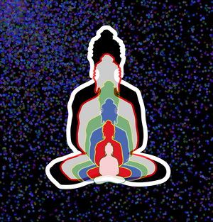 Fork of Fork of Fork of Fork of Fork of Buddha in colors -overlapping Buddha