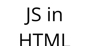 JS in HTML