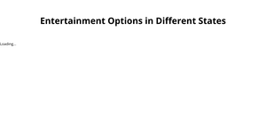 Entertainment Options in Different States