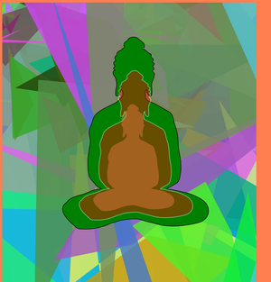 Fork of Fork of Fork of Fork of Fork of Fork of Buddha in colors -overlapping Buddha