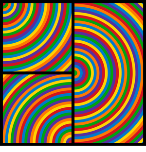 Color Bands, Plate #04 by Sol LeWitt in D3