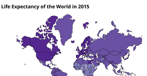 A9 Life Expectancy of the World in 2015 
