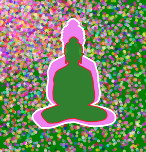 Fork of Fork of Fork of Fork of Fork of Fork of Buddha in colors -overlapping Buddha
