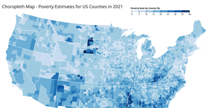 Choropleth map in D3 - Poverty Estimate