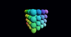 Fork of 3D Cube of Spheres