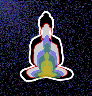 6 reflections of buddha without background