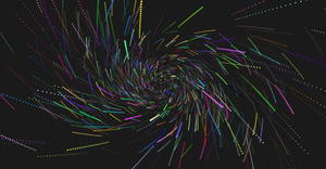 Spinning Rainbow Starfield