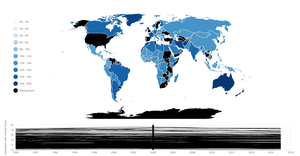 DataViz Project - Third Visualization - Mental Illness Choropleth Map with Linked Line Chart and Color Legends