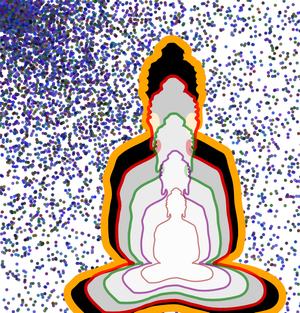 Data Visualization Practical work-overlapping Buddha