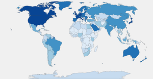 WorldMap Visualization Based on Categories