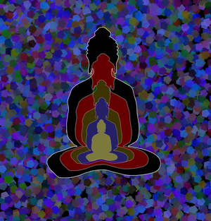 Fork of Fork of Fork of Fork of Buddha in colors -overlapping Buddha