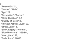 Ayush - Sleep and Health Data