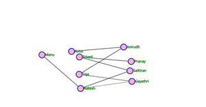 Social Network graph ICE-8
