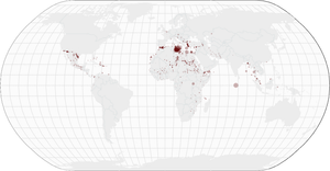 Missing Migrants on a World Map