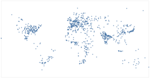 Map of Fallen Meteorites