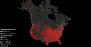 Fork of Simulated COVID maps in the US and Canada