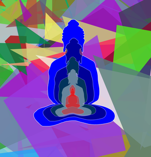 Fork of Fork of Fork of Fork of Fork of Fork of Buddha in colors -overlapping Buddha