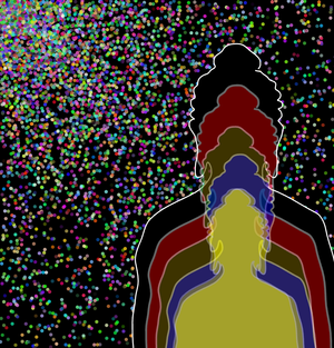 Fork of Fork of Fork of Fork of Buddha in colors -overlapping Buddha