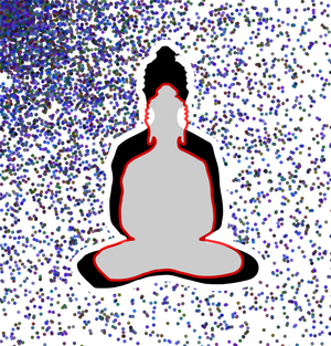 Fork of Fork of Fork of Fork of Fork of Buddha in colors -overlapping Buddha