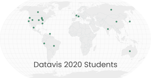 Locations of Datavis 2020 Students First Pass