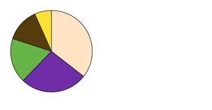 textured pie chart