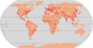 world map w/ cities
