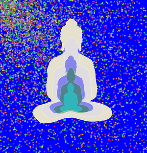 Fork of Fork of Fork of Fork of Buddha in colors -overlapping Buddha