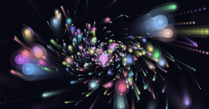Blurry Spinning Rainbow Starfield