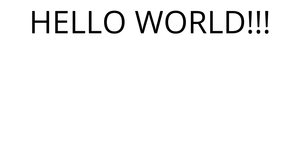 HELLO WORLD !