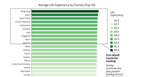 Final Project: Life Expectancy Bar Chart