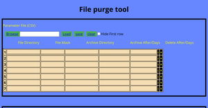purging tool activity