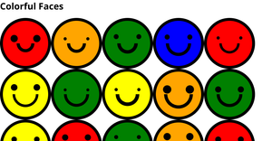 Colorful Faces