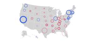 Playground 2020 presidential election margins (preliminary results)