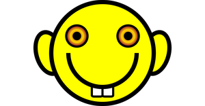 Tweaked smiley face