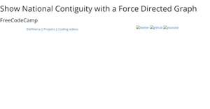 Show National Contiguity with a Force Directed Graph - D3.js