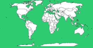 world map with the world Topojson data