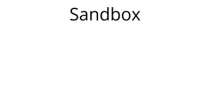 sandbox