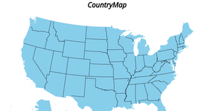 USA Country Map