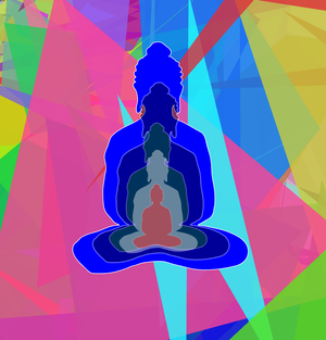 Fork of Fork of Fork of Fork of Fork of Fork of Fork of Buddha in colors -overlapping Buddha