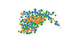 Circles Repulsing from the Cursor