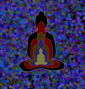Fork of Fork of Fork of Fork of Buddha in colors -overlapping Buddha