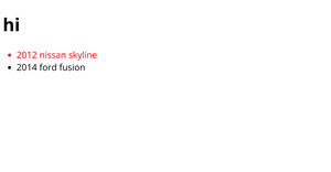 html car report