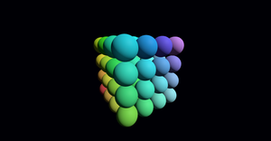 Fork of 3D Cube of Spheres