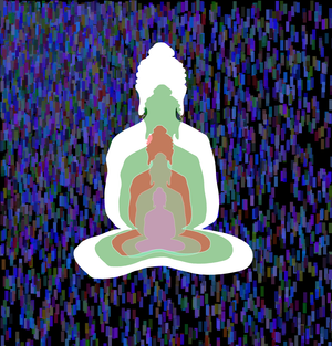 Fork of Fork of Fork of Fork of Fork of Buddha in colors -overlapping Buddha