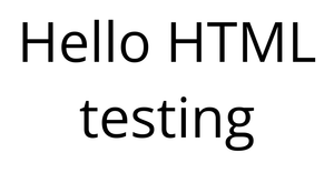 Testing Hello