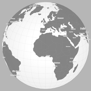 Fork of Zoomable Globe with Cities Template